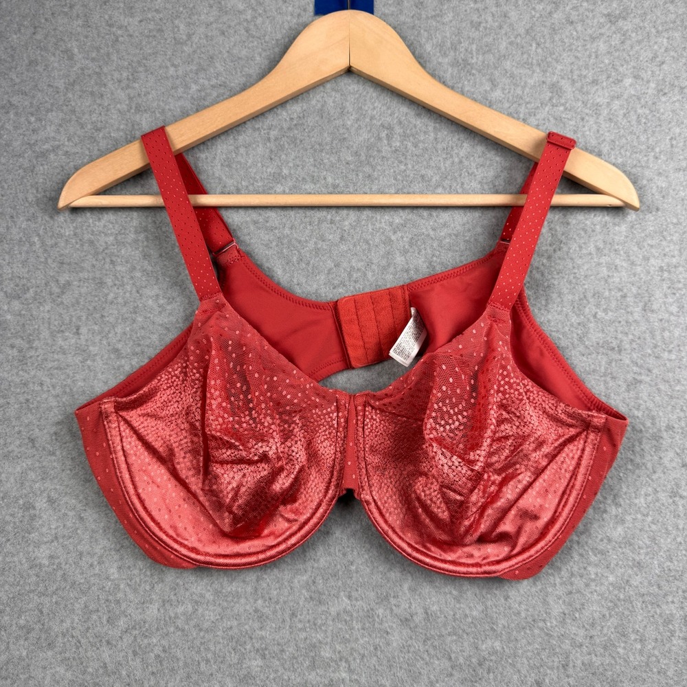 Wacoal Underwire Bra Womens 40D Red Pink Basic Beauty Full Coverage 855303